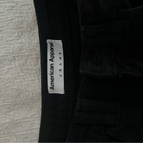 American apparel black shorts, size 24/25 - Picture 2 of 3